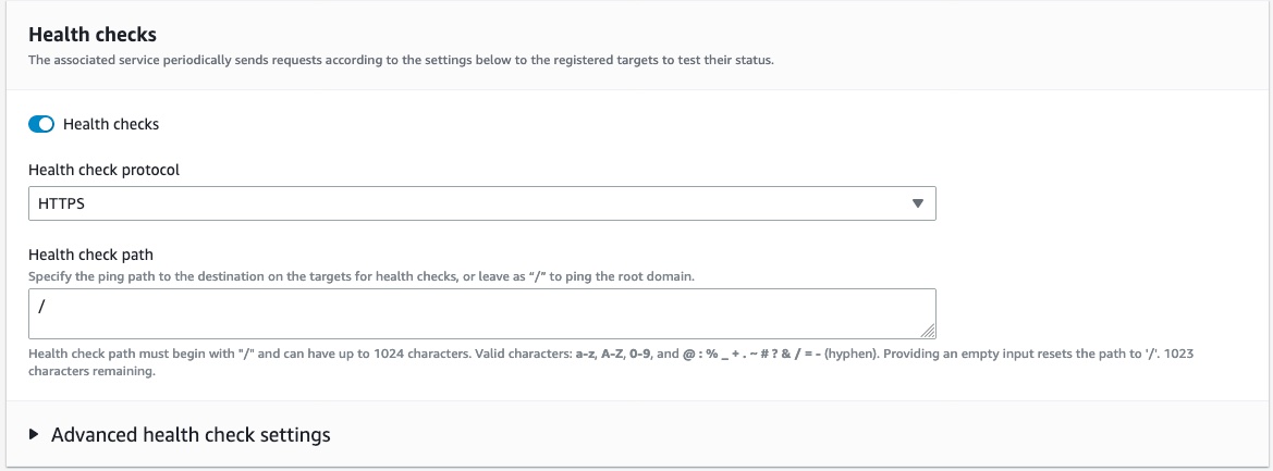 AWS VPC service page